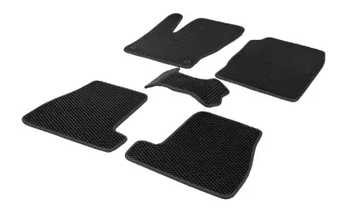 Коврики Alvi-Style Eva 2D Standard ячеистый полимер в салон Datsun mi-DO (5dr.) хэтчбек 2015-2020гг. цвет черный (кант черный)