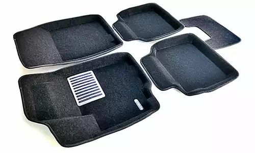 Коврики Euromat 3D Lux текстиль в салон Ford Explorer V U502 (5dr.) SUV 2011-2019гг. цвет черный
