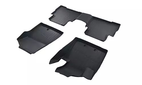 Коврики SRTK 3D Lux резина в салон Kia Sorento III UM Prime (5dr.) SUV 2015-2020гг. цвет черный