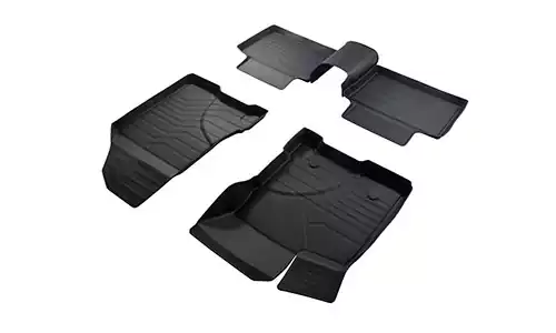 Коврики SRTK 3D Lux резина в салон VAZ Lada Vesta SW (5dr.) универсал 2015г.-по н.в. цвет черный
