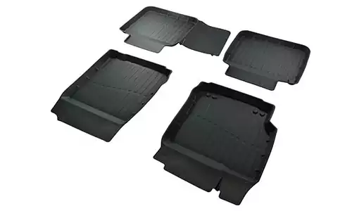 Коврики SRTK 3D Lux резина в салон Toyota Camry VII XV50 (4dr.) седан 2011-2017гг. цвет черный