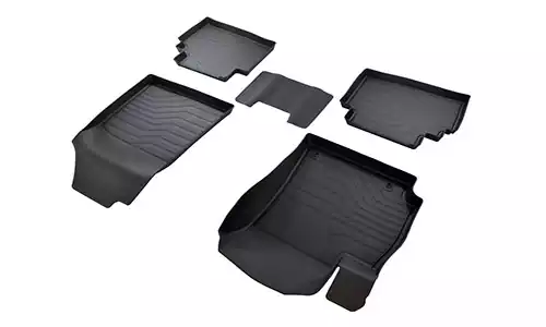 Коврики SRTK 3D Premium резина в салон Kia Seltos (5dr.) SUV 2019г.-по н.в. цвет черный