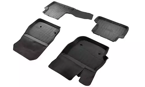Коврики SRTK 3D Premium резина в салон Mazda 3 hatchback II BL (5dr.) хэтчбек 2008-2013гг. цвет черный