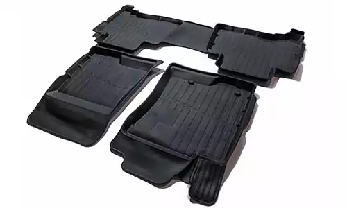 Коврики SRTK 3D Premium резина в салон Toyota Land Cruiser Prado 150 (3/5dr.) SUV 2009г.-по н.в. цвет черный