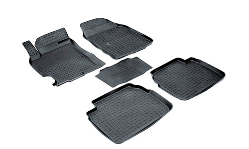 Коврики Seintex 3D Lux полиуретан в салон Mazda 6 hatchback II (5dr.) хэтчбек 2007-2012гг. цвет черный
