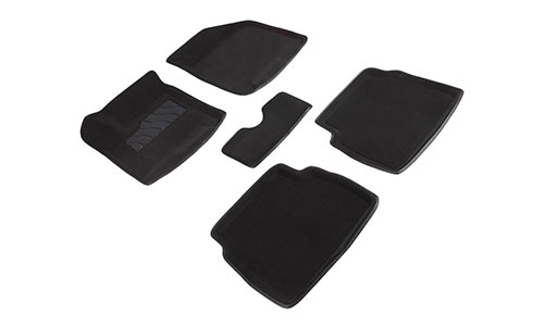 Коврики Seintex 3D Premium текстиль в салон Chevrolet Aveo hatchback I T200 (3/5dr.) хэтчбек 2002-2011гг. цвет черный