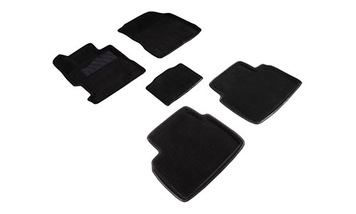 Коврики Seintex 3D Premium текстиль в салон Honda Civic sedan VIII (4dr.) седан 2005-2011гг. цвет черный
