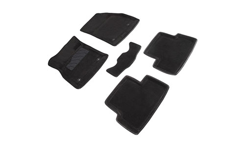 Коврики Seintex 3D Premium текстиль в салон Opel Astra hatchback IV J (3/5dr.) хэтчбек 2009-2015гг. цвет черный