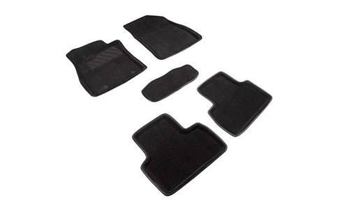 Коврики Seintex 3D Premium текстиль в салон Nissan Juke I F15 (5dr.) SUV 2010-2019гг. цвет черный