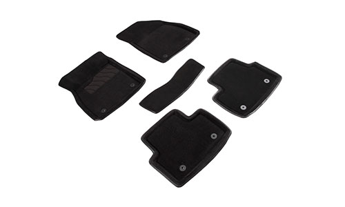 Коврики Seintex 3D Premium текстиль в салон Chevrolet Malibu VIII (4dr.) седан 2012-2016гг. цвет черный