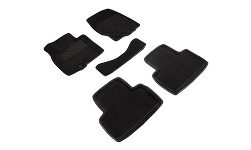 Коврики Seintex 3D Premium текстиль в салон Infiniti FX37 (5dr.) SUV 2009-2013гг. цвет черный