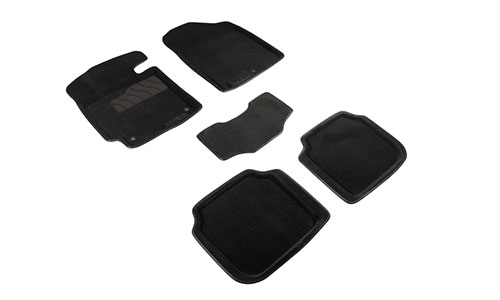Коврики Seintex 3D Premium текстиль в салон Kia Cerato sedan III YD (4dr.) седан 2013-2018гг. цвет черный