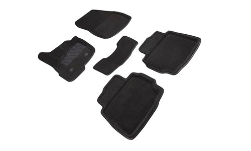 Коврики Seintex 3D Premium текстиль в салон Ford Mondeo wagon V (5dr.) универсал 2015-2019гг. цвет черный