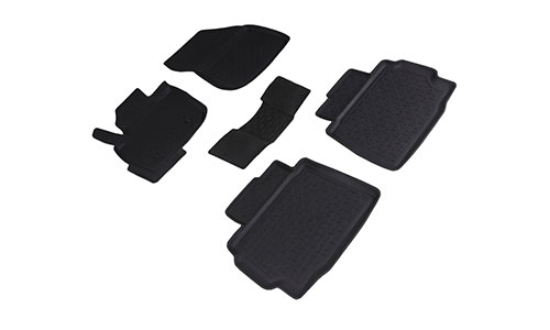 Коврики Seintex 3D Lux полиуретан в салон Ford Mondeo hatchback V (5dr.) хэтчбек 2015-2019гг. цвет черный