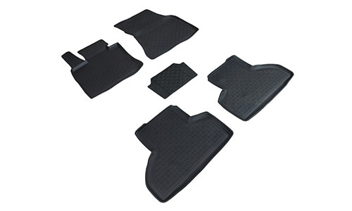 Коврики Seintex 3D Lux полиуретан в салон BMW X5 III F15 (5dr.) SUV 2013-2018гг. цвет черный