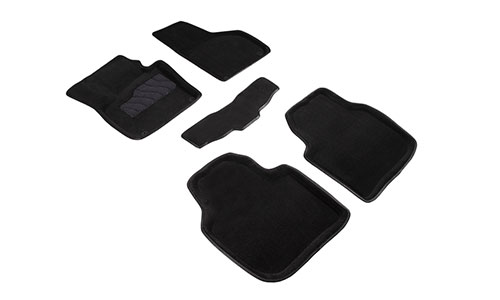 Коврики Seintex 3D Premium текстиль в салон Skoda Superb Combi II (5dr.) универсал 2008-2015гг. цвет черный