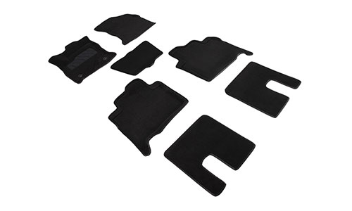 Коврики Seintex 3D Premium текстиль в салон Toyota Fortuner II (5dr.) SUV 2015г.-по н.в. цвет черный