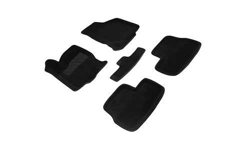 Коврики Seintex 3D Premium текстиль в салон Datsun on-DO (4dr.) седан 2014-2020гг. цвет черный