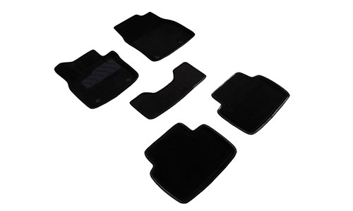 Коврики Seintex 3D Premium текстиль в салон Mazda 3 hatchback IV BP (5dr.) хэтчбек 2019г.-по н.в. цвет черный