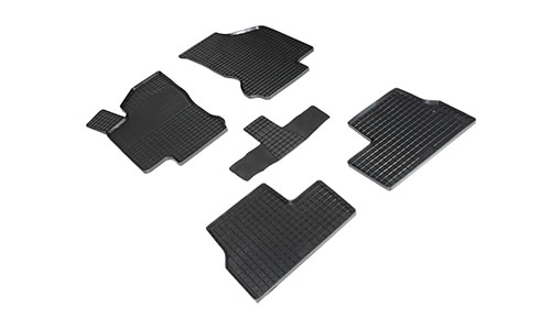 Коврики Seintex 3D Standard полиуретан в салон Datsun mi-DO (5dr.) хэтчбек 2015-2020гг. цвет черный