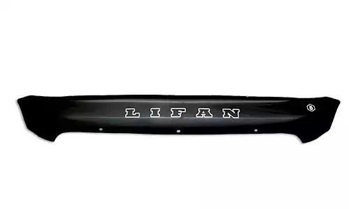 Дефлектор капота VIP Tuning Lux на зажимах оргстекло на Lifan X60 (4dr.) SUV 2011-2018гг.