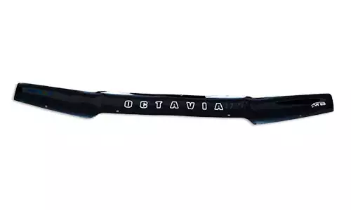 Дефлектор капота VIP Tuning Lux на зажимах оргстекло на Skoda Octavia Tour (5dr.) универсал 2000-2010гг.