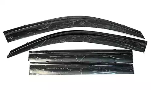 Дефлекторы окон Alvi-Style Black Molding накладные скотч 3М акрил 4 шт для Lexus LX 570 (5dr.) SUV 2007-2021гг.