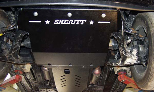Защита Sheriff 04.0975 сталь 2,5 мм КПП Jeep Cherokee IV KK (5dr.) SUV 2007-2012гг. комплект 1 шт