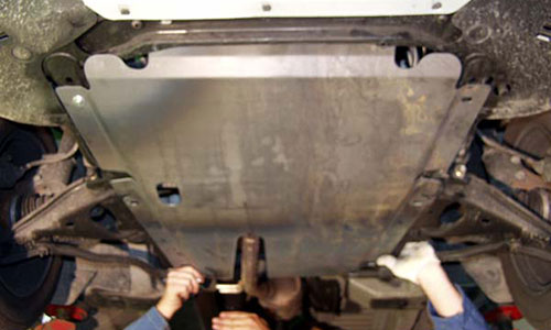 Защита Sheriff 18.0790 сталь 2 мм картера двигателя и КПП Renault Logan wagon I MCV (5dr.) универсал 2006-2012гг. комплект 1 шт