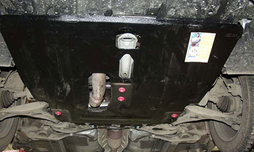 Защита Sheriff 24.0481 сталь 2 мм картера двигателя и КПП Toyota Avensis sedan II T250 (4dr.) седан 2003-2009гг. комплект 1 шт
