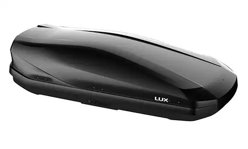Оригинальное фото бокса на крышу (автобокса) Lux Irbis 175 Black 791019, установленного на автомобиль. - Фотография 1