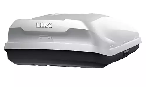 Оригинальное фото бокса на крышу (автобокса) Lux Irbis 175 White 791033, установленного на автомобиль. - Фотография 4