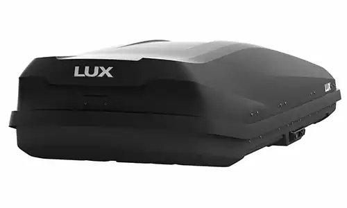 Оригинальное фото бокса на крышу (автобокса) Lux Irbis 206 Black 793488, установленного на автомобиль. - Фотография 4