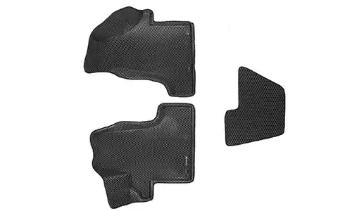 Коврики передние Euromat 3D Eva ячеистый полимер в салон Volkswagen Multivan V T5 (4/5dr.) минивэн 2003-2016гг. цвет черный