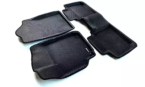 Коврики Euromat 3D Eva ячеистый полимер в салон Hyundai Elantra sedan VI AD (4dr.) седан 2015-2020гг. цвет черный