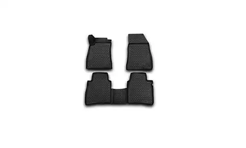 Коврики Novline 3D TPE Standard полиуретан в салон Nissan Sentra VII B17 (4dr.) седан 2013-2020гг. цвет черный