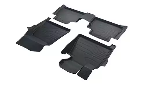 Коврики SRTK 3D Lux резина в салон BMW X6 III G06 (5dr.) SUV 2020г.-по н.в. цвет черный