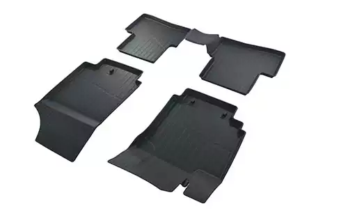 Коврики SRTK 3D Lux резина в салон Hyundai Creta I (5dr.) SUV 2014-2020гг. цвет черный