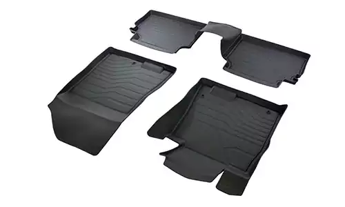Коврики SRTK 3D Lux резина в салон Hyundai Sonata VIII DN8 (4dr.) седан 2020г.-по н.в. цвет черный