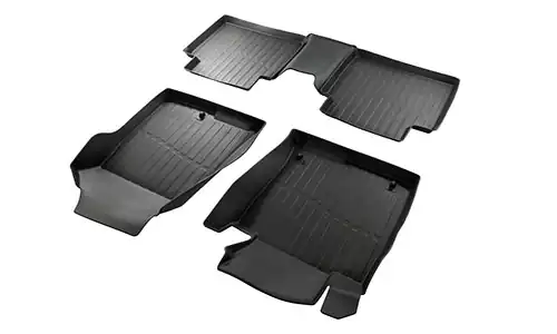 Коврики SRTK 3D Lux резина в салон Kia Optima IV JF (4dr.) седан 2016-2020гг. цвет черный