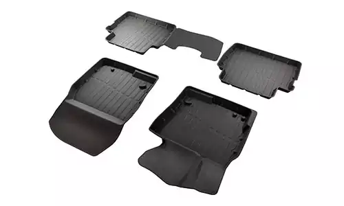 Коврики SRTK 3D Lux резина в салон Mazda CX-5 I KE (5dr.) SUV 2012-2017гг. цвет черный
