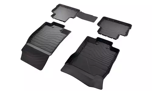 Коврики SRTK 3D Lux резина в салон Nissan Qashqai II J11 (5dr.) SUV 2013-2021гг. цвет черный