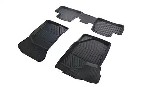 Коврики SRTK 3D Standart резина в салон Datsun mi-DO (5dr.) хэтчбек 2015-2020гг. цвет черный