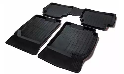 Коврики SRTK 3D Premium резина в салон Chevrolet Lacetti hatchback I J200 (5dr.) хэтчбек 2004-2014гг. цвет черный