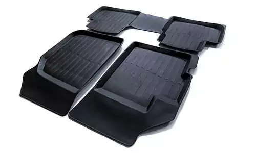Коврики SRTK 3D Premium резина в салон Daewoo Matiz (5dr.) хэтчбек 2000-2012гг. цвет черный