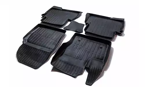 Коврики SRTK 3D Premium резина в салон Ford Kuga II (5dr.) SUV 2012-2019гг. цвет черный