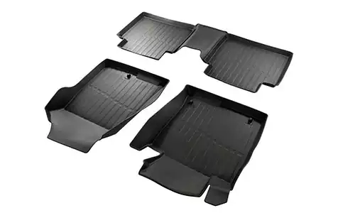 Коврики SRTK 3D Premium резина в салон Kia Optima IV JF (4dr.) седан 2016-2020гг. цвет черный