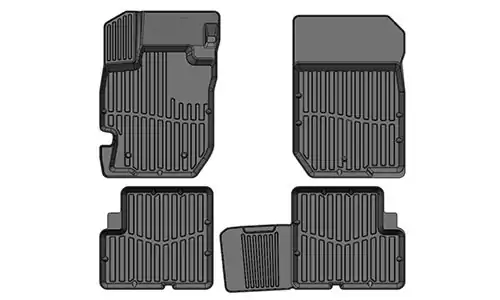 Коврики SRTK 3D Premium резина в салон Nissan Almera sedan III N17 (4dr.) седан 2011-2019гг. цвет черный