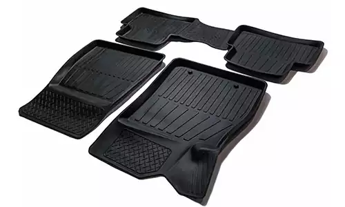 Коврики SRTK 3D Premium резина в салон Nissan Juke I F15 (5dr.) SUV 2010-2019гг. цвет черный
