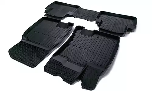 Коврики SRTK 3D Premium резина в салон Nissan Qashqai I J10 (5dr.) SUV 2006-2013гг. цвет черный